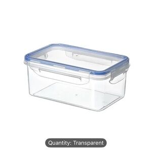 Airtight Food Storage Container with Blue Lid 1 pc